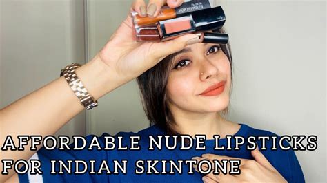 Affordable Nude Lipsticks For Indian Skintones Lipstick Swatches