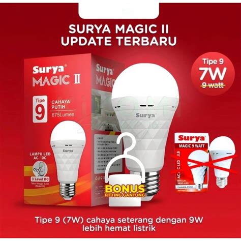 Jual Lampu LED Emergency Surya TIPE 9 Magic GEN II Tetap Nyala Saat PLN