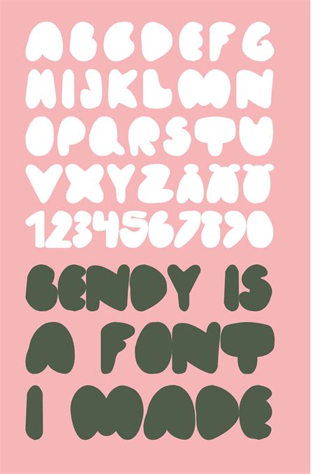 Bendy Font On Behance