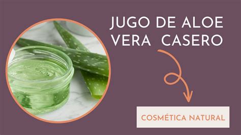 Como Extraer Gel De Aloe Vera Recetas Cosm Tica Natural Youtube