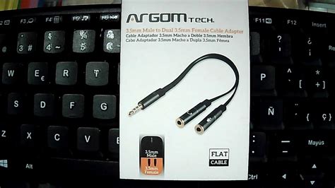 Cable Adaptador Argom ARG CB 0029 De Audio Y Video TRRS 3 5mm YouTube