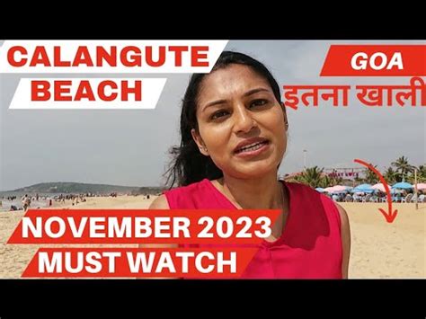 Calangute Beach November 2023 Shack Update Goa November 2023 Vlog