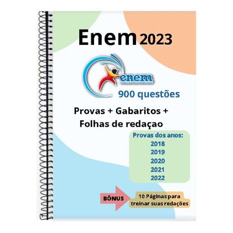 Apostila ENEM 2023 900 QUESTOES 5 ANOS DE PROVA Paginas Para