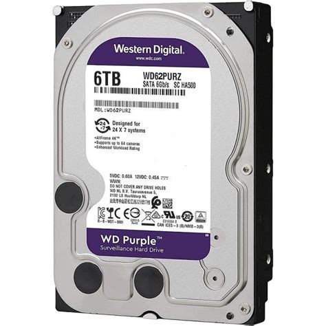 Western Digital Purple Hdd Desktop Storage Tb Surveillance Rpm