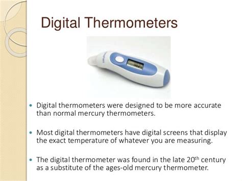 Advantages of a Digital Thermometer