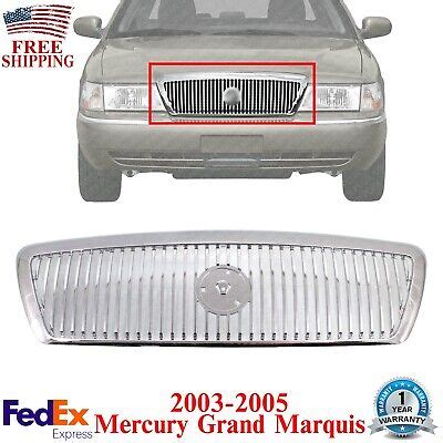 Front Grille Assembly Chrome Shell Insert For Mercury Grand