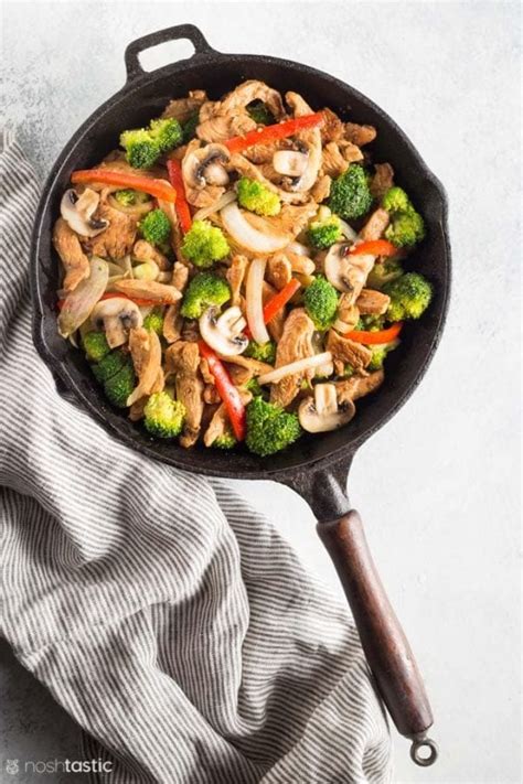 Keto Low Carb Chicken Stir Fry - Noshtastic