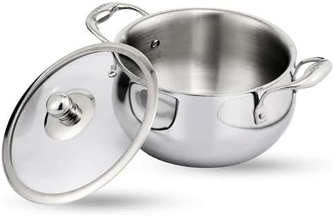 The Indus Valley Triply Stainless Steel Stock Pot Handi Biryani Pot