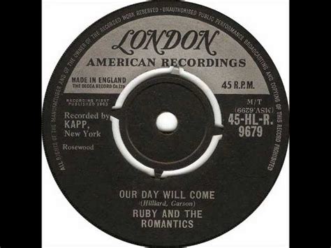 Our Day Will Come by Ruby and the Romantics - Samples, Covers and ...