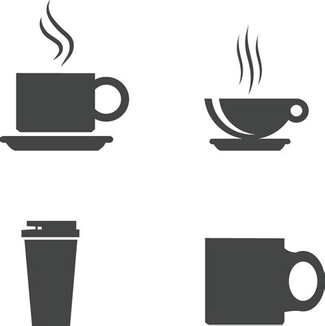 Hot Drinks Cups Different Types 47723778 Vector Art At Vecteezy