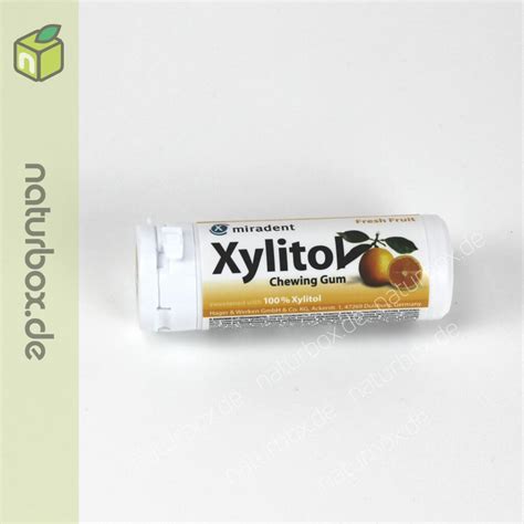 Miradent Xylitol Fresh Frucht Kaugummi Naturbox De