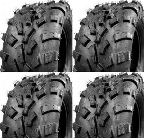 Set 4 ATV TIRES: 25x8-12 25x10-12 A/T ATV Tires Heavy Duty Tubeless ...