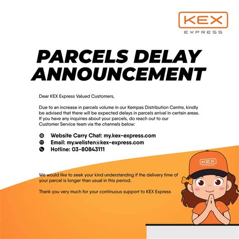 KEX Express - Parcels Delay Announcement Dear KEX Express... | Facebook
