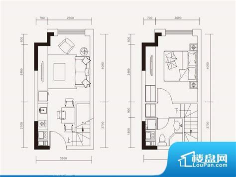 成都嘉年华青年城smart公寓1室2厅1卫户型图 成都楼盘网