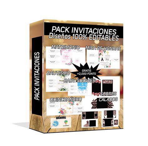 Pack Invitaciones Editables Powerpoint Matrimonio Misa De Honras