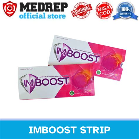 Jual Imboost Strip Isi Tablet Suplemen Daya Tahan Tubuh