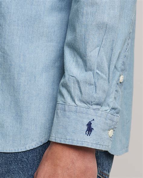 Polo Ralph Lauren Chambray Popover Shirt Light Indigo At