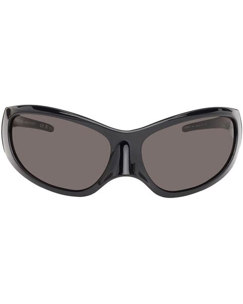 Balenciaga Black Skin Xxl Cat Sunglasses Lyst