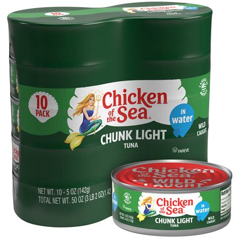 Chicken Of The Sea Chunk Light Tuna In Water 10 5 Oz Cans