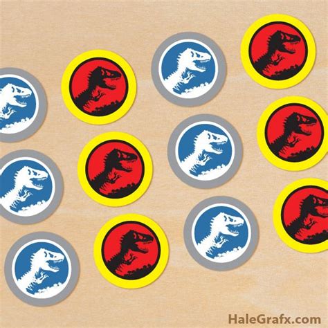 Click Here To Download Free Printable Jurassic Park Cupcake Toppers Dinosaur Themed Birthday