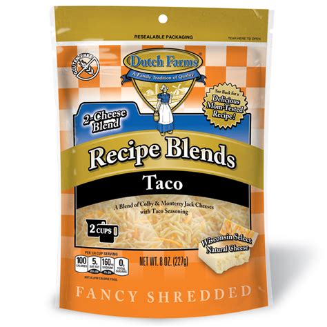 Recipe Blends Fancy Shredded Taco Dutch Farms