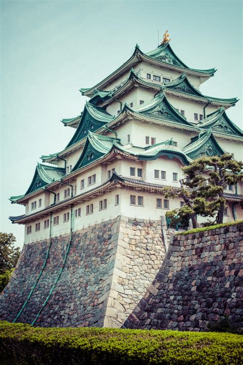 Famous Nagoya Castle In Japan Stock Photo Image Of Nature Green