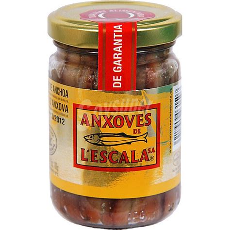 Anxoves De LEscala Filetes De Anchoa En Aceite De Oliva Tarro 100 G