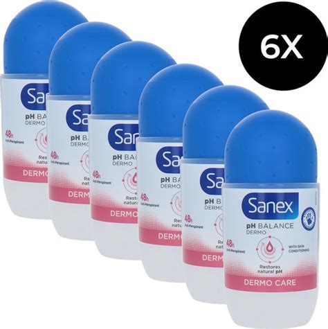 Sanex Dermo Care Roll On Deodorant 6 X 50 Ml Bol