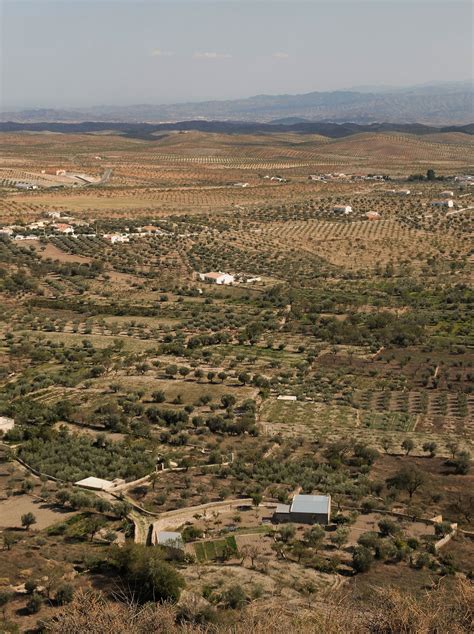 View From The Castle In Oria Almeria Spain Orias