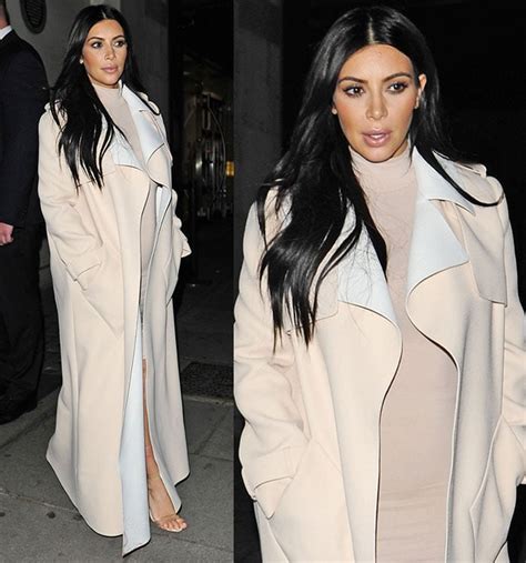Kim Kardashian In Nude Outfit Transparent Heels For Kanye West Date