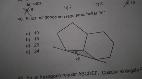 Si Los Pol Gonos Son Regulares Hallar X Brainly Lat