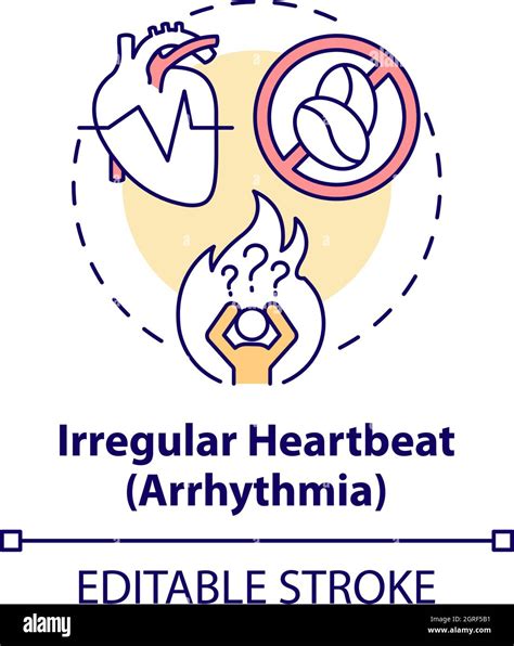 Irregular heartbeat concept icon Stock Vector Image & Art - Alamy