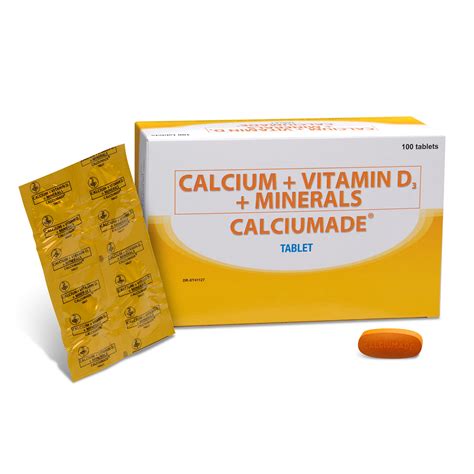 Calciumade Calcium Vitamin D Minerals 1 Tablet Watsons Philippines