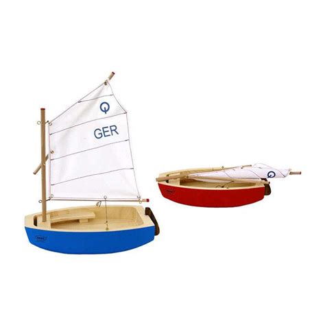 Ogas 2229 Holzboot Segelboot Optimist 23 X 27 Cm Aus Holz Made In