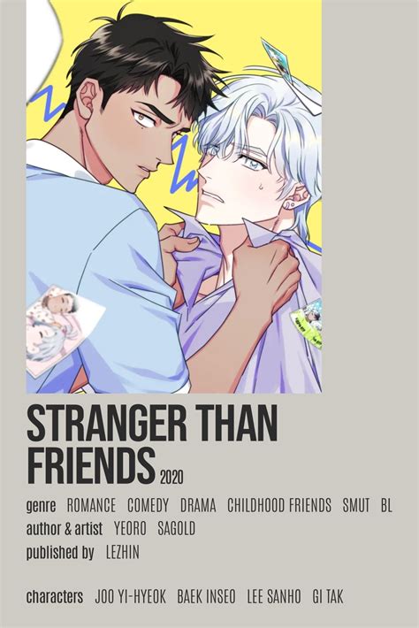 Stranger Than Friends Yeoro Sagold Minimalist Poster Animes