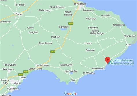 anstruther scotland uk  area map