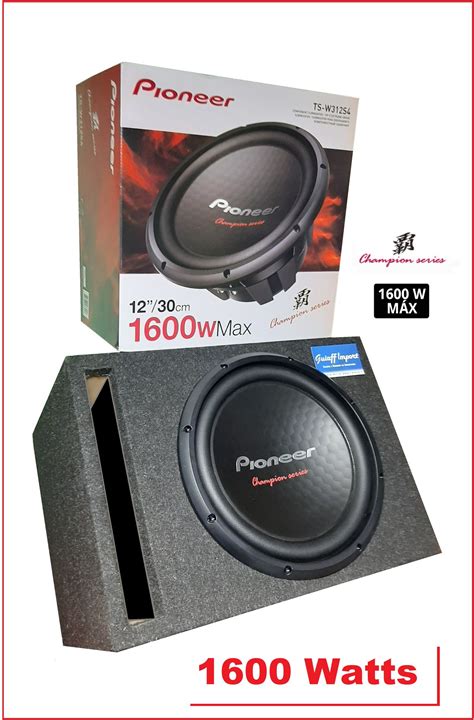 Pioneer TS W312D4 12 1600w DVC Subwoofer In Ported Enclosure