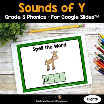 Sounds of Y Phonics Activities | 3rd Grade Phonics | TPT