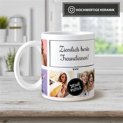 Tasse Mit Fotocollage Und Wunschtext Verschiedene Designs PRINT RO