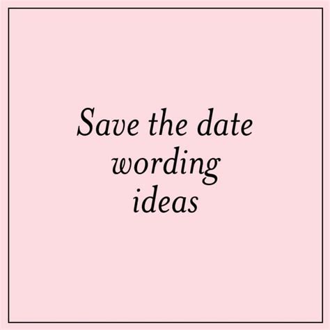 Fun Save The Date Wording Ideas – Mospens Studio