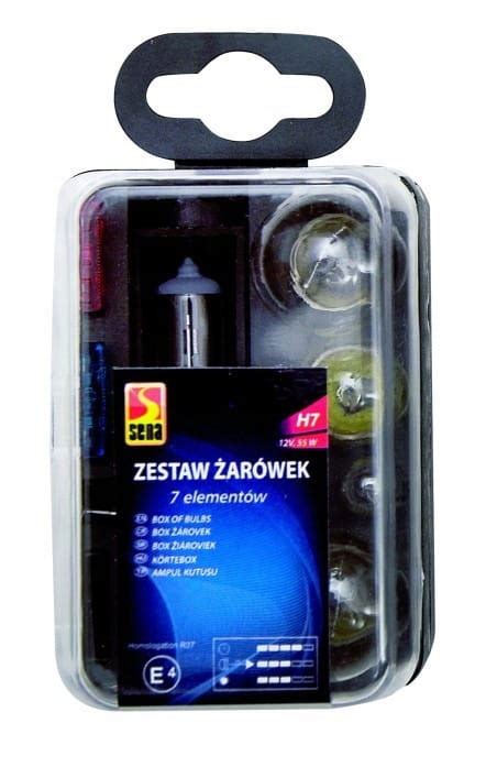 Zestaw zasobnik komplet żarówek H7 12V 7 elementów 1 za 12 49 zł z