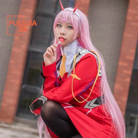 Womens Zero Two Code 002 Cosplay Costume Japanese Uniform