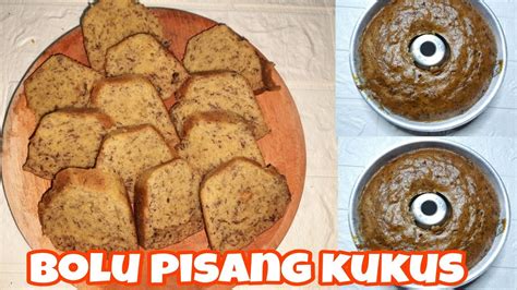 RESEP BOLU PISANG KUKUS DENGAN 1 BUTIR TELUR SAJA SUPER MONTOK