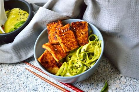 Pan Fried Sesame Garlic Tofu Recipe My Dainty Soul Curry