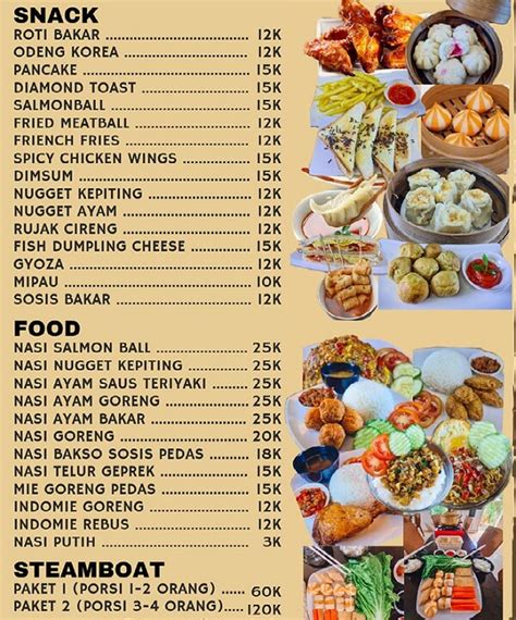 Detail Contoh Daftar Menu Cafe Unik Koleksi Nomer