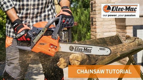 How To Set Up Your Oleo Mac Chainsaw Youtube