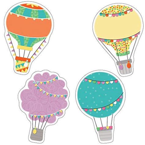 Carson Dellosa 36 Piece Hot Air Balloon Bulletin Board Cutouts