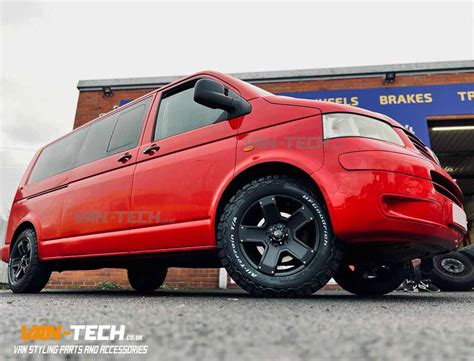 Vw Transporter T5 T5 1 Tomahawk Outlaw X 17″ Swamper Alloy Wheels And Tyres 2 Van Tech