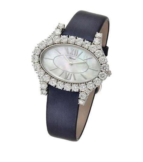 Chopard Horizontal Mother Of Pearl And Diamond L Heure Du Diamant Watch