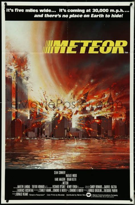 EMoviePoster Image For 5f0944 METEOR Int L 1sh 1979 Sean Connery